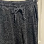 Sundry Black Snake Print Jogger Sweatpants - size 2 Medium Photo 2