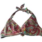 Lauren Ralph Lauren Paisley Print Bikini Top Size 6 Pink Photo 1