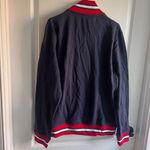 Skechers Mens Varsity Track Jacket Full Zip Pockets Navy Blue Size Medium NWT Photo 10