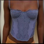 Urban Outfitters NWT  Out from Under Modern Love Corset Lace Small Blue Photo 7