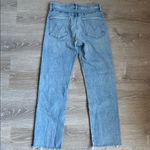 MOTHER Fish Out Of Water High Waisted Rider Ankle Fray 29 Blue Photo 2