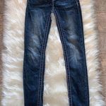 Miss Me Skinny Jeans Embroidered/Rhinestoned Sz 25 Photo 0