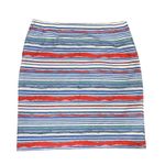 J.McLaughlin Women's Striped Skirt, Multi Color, Textured, Modern Style Sz 6 Blue Photo 4