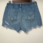 Aerie  Blue‎ Jean Shorts Distressed Cut-Off Style Photo 1