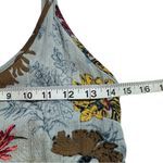 Natural Life Blue Floral Rayon Sleeveless Jumpsuit Romper size small Photo 3