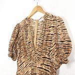 Faithfull the Brand Marie Louise Midi Dress Medium Wyldie Tiger Animal Print Photo 7