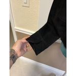 Dress Barn Y2K  Black Suede Leather Jacket Women’s Small Snap Front Boho Western Photo 1