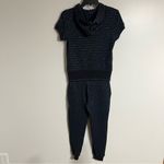 Armani Exchange Women’s All Over Logo Sweatshirt & Sweatpants Top Med Pants Sm Photo 1