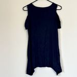 Jones New York  Cold Shoulder Dark Navy Blue Shirt - Size: Small Photo 5