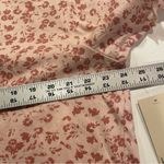 Kensie Kenzie Boxie Crop Tee Women 2X Pink Chalk Washed Floral Short Sleeve NWT Casual Photo 6