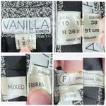 Vintage Vanilla London Blazer Oversized Tweed Jacket Made in England Size 10 Multiple Size M Photo 2