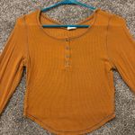 Burnt Orange Long Sleeve Top Size M Photo 0
