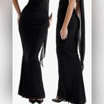 House Of CB NWOT  Cassidy Ruched Mesh & Tulle Maxi Black Skirt Sz M Photo 1