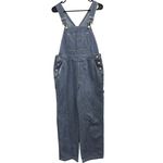 Gap  VTG Y2K Blue White Hickory Stripe Denim Overalls Railroad Workwear Utility Photo 2