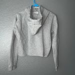 Forever 21 Women’s Cropped Hoodie Small Gray Graphic London LA New York Tokyo Photo 2