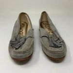 Sam Edelman Therese Suede Leather Slip On Tassel Flat Loafers Shoes Gray 6 Photo 1