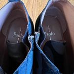 Linea Paolo EUC Anna Camo Suede Wedge Sneaker Women 12 Shoes Leather Black Tonal Photo 10