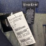 Bebe Blue & Gold Vicky High Rise Flair Wide Leg Pants NEW 2 Photo 5