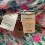 Lilly Pulitzer  Sea View 100% Linen Shirt Blouse Top  - L Large Photo 8