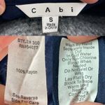 CAbi Navy Blue Rayon Crossover Wrap Surplice Keyhole Sleeveless Tank Style 300 S Photo 2