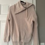 All Saints Cream Side Zipper Detail Cableknit Sweater Photo 1
