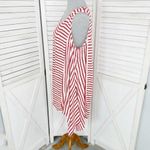 India Boutique Striped Beach Swim Cover Dress Red White One Size Size M Photo 1