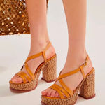 Free People  Fahn Platform Sandal Size 10 NEW Photo 0