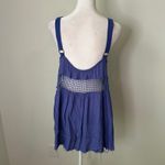 Free People indigo blue sleeveless mini dress size M Photo 3