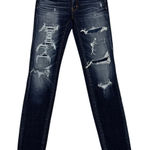 American Eagle  Distressed Denim Blue Skinny Jegging Jeans Size Women's 00 Photo 0