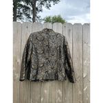 Vintage Sheri Martin Jacket Top Size 16W Black Gold Silver Buttons Whimsygoth Photo 9