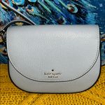 Kate Spade Leila Mini Periwinkle Pebbled Leather Crossbody Bag Photo 1