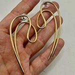 Stella & Dot gold tone Holland earrings Photo 2