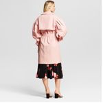 Who What Wear NWOT Light Pink Trench Coat Button Front Small New Photo 2