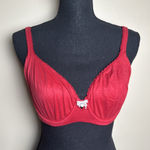 Victoria's Secret Victoria’s Secret Sexy Bright Red Lace Body By Victoria Unlined Demi Bra 38C Photo 0