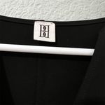 By Malene Birger Elvina Black Midi Dress Size 40 Long Sleeve V Photo 7