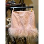 Lamarque Magnolia Vegan Leather Mini Skirt Pink Parasol Womens Size XS Photo 9