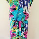 Robbie Bee Signature  tropical abstract dress size Photo 3