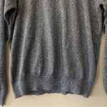 Vintage Metallic Silver Long Sleeve Turtle/High Neck Silver Top Size Small Photo 6
