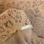 American Eagle  Tan Lace Back Crewneck Sweater Photo 3