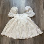 Princess Polly White Babydoll Dress Puff Sleeve US 6 Party Photo 6