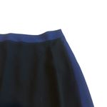Diane Von Furstenberg  Black Blue Color Block Pencil Skirt Slit Size 6 Women's Photo 1