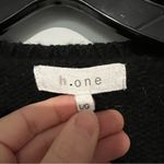 The Comfy H One Black Knit Oversized Vneck Pullover Sweater Size L Cozy Photo 8
