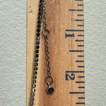 Unsigned Black Rhinestones Waterfall Fringe Necklace 18g. Photo 9