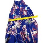 She & Sky NEW-  Royal Blue Tropical Floral Halter Romper - Size Small Photo 6