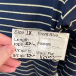 Ralph Lauren Lauren  Navy Gold Striped Crest Logo Old Money Boxy Top 1X Photo 5