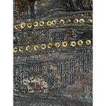 Chico's Womens Size Medium Dressy Brown Black Shimmer Sequin Bead Blazer Jacket Photo 6