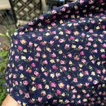 Papaya Sleeveless Navy Blue Tulip Floral Fit & Flare Dress Sundress Size LARGE Photo 9