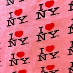 y2k “i love new york” hot pink print tube top Photo 3