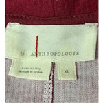 Anthropologie LONG MOCK NECK SWEATER SUPER SOFT RIBBED RED WOMEN SIZE XL Photo 6