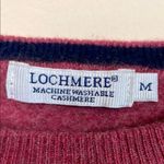 Lochmere Women’s Washable Cashmere Red Knit Comfy Cozy Crewneck Sweater Size M Photo 6